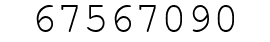 Number 67567090.