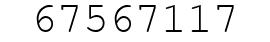 Number 67567117.