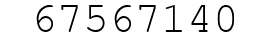 Number 67567140.