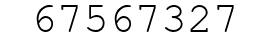 Number 67567327.