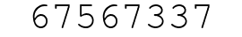 Number 67567337.