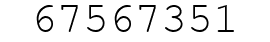 Number 67567351.