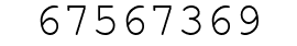 Number 67567369.