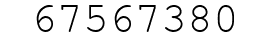 Number 67567380.