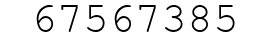 Number 67567385.