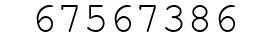 Number 67567386.