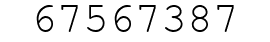 Number 67567387.