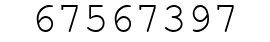 Number 67567397.