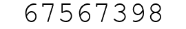 Number 67567398.
