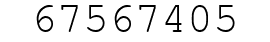 Number 67567405.