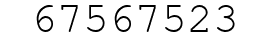 Number 67567523.