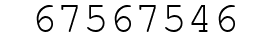 Number 67567546.