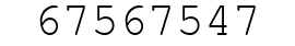 Number 67567547.
