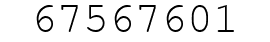 Number 67567601.