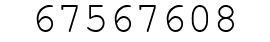 Number 67567608.