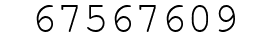 Number 67567609.