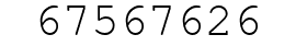 Number 67567626.