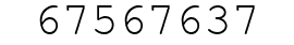 Number 67567637.