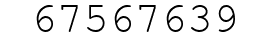 Number 67567639.