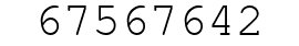 Number 67567642.