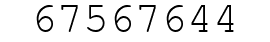 Number 67567644.