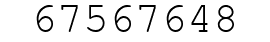Number 67567648.