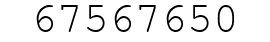 Number 67567650.