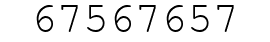 Number 67567657.