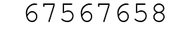 Number 67567658.