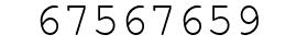 Number 67567659.