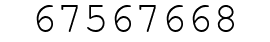 Number 67567668.