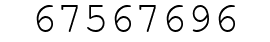 Number 67567696.