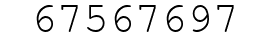 Number 67567697.