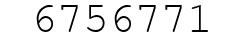 Number 6756771.