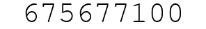 Number 675677100.