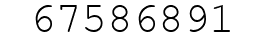 Number 67586891.