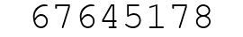 Number 67645178.