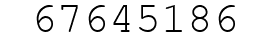 Number 67645186.