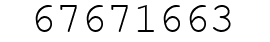 Number 67671663.