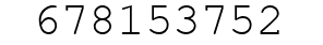 Number 678153752.