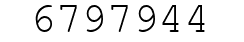 Number 6797944.