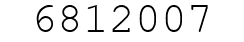 Number 6812007.