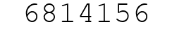 Number 6814156.
