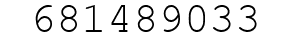 Number 681489033.