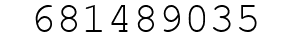 Number 681489035.