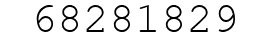 Number 68281829.