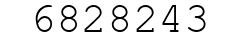 Number 6828243.