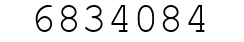Number 6834084.