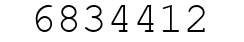 Number 6834412.