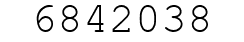 Number 6842038.